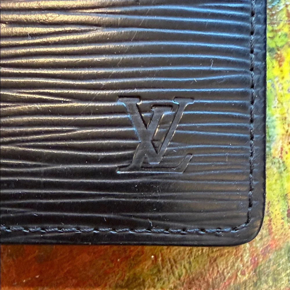 Louis Vuitton Black Epi Leather Organizer Notebook cover ( no insert)